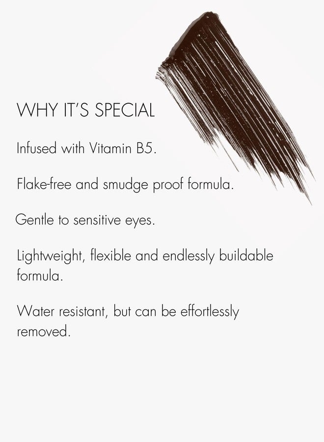 SWEED - Lash Lift Mascara | Lightweight, Flake-Free, Smudge-Proof | Vitamin B5 | Vegan, Cruelty-Free, Clean Beauty (Dark Brown, 0.27 oz | 8 ml) - Image 4